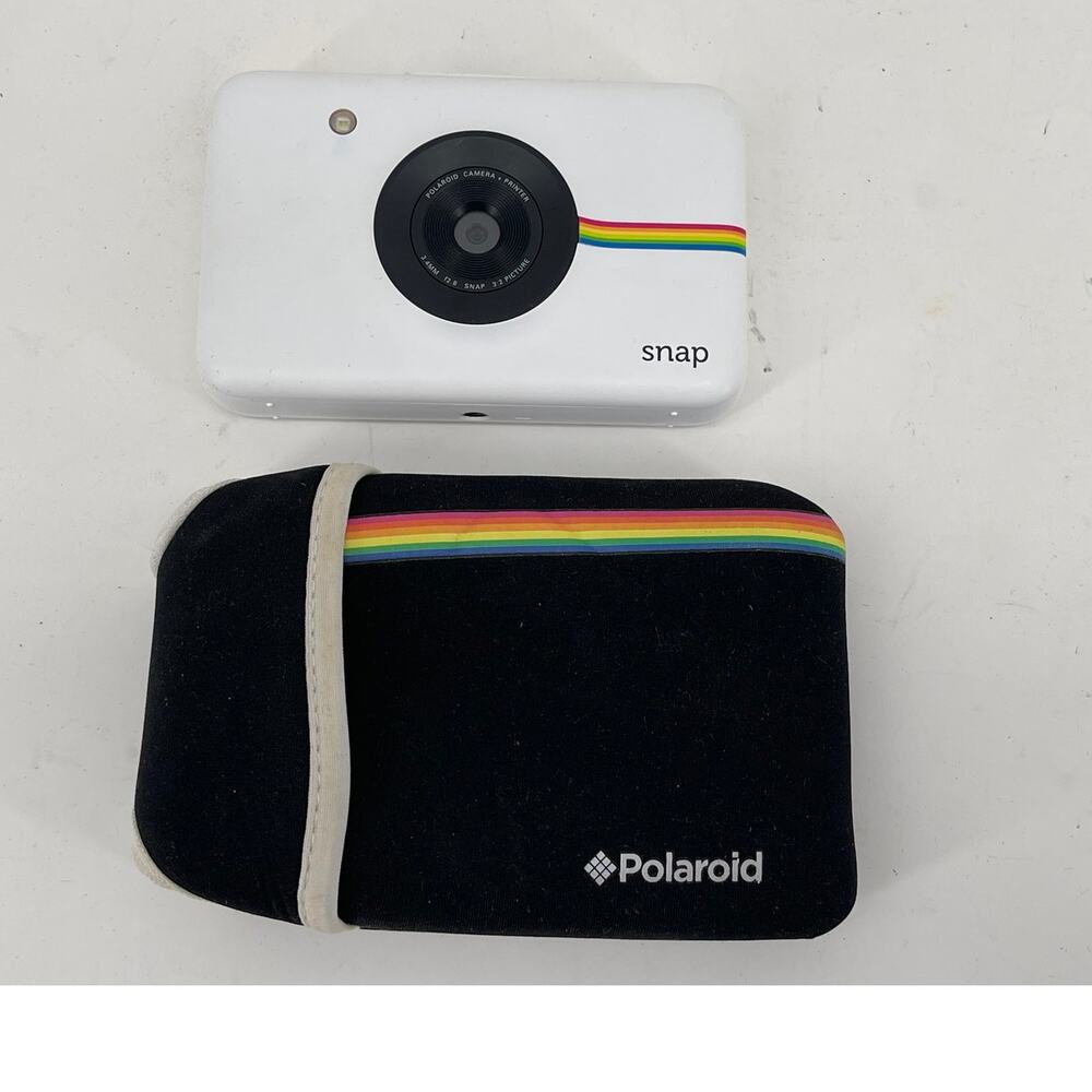 Polaroid Snap Digital Camera Instant Print, White, POLSP01 Tested